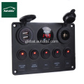 Switch Dual Usb Socket Charger Voltmeter Switch Panel Dual USB Socket Charger + Voltmeter Supplier
